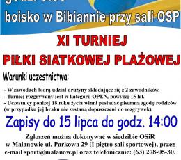 XI Turniej Piłki Siatkowej Plażowej